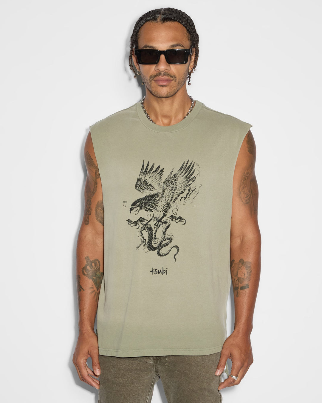 KSUBI target biggie slash ss tee - army fade
