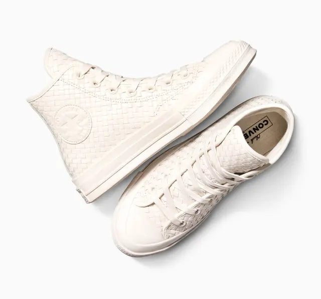 Converse Chuck 70 Woven Leather High Sneakers - Beige - A16402c