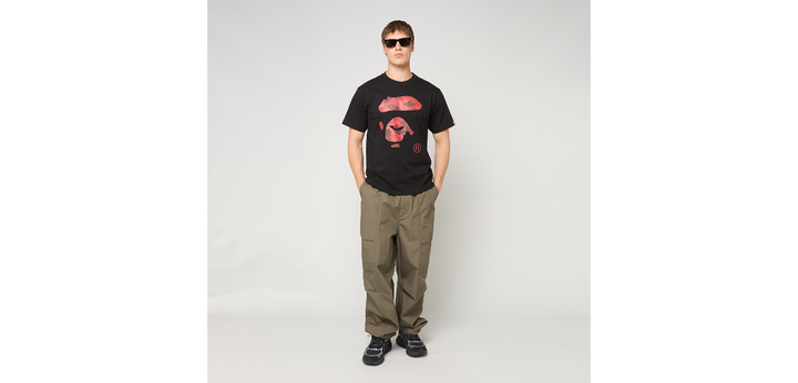 BAPE COLOR CAMO APE FACE TEE M BLACK
