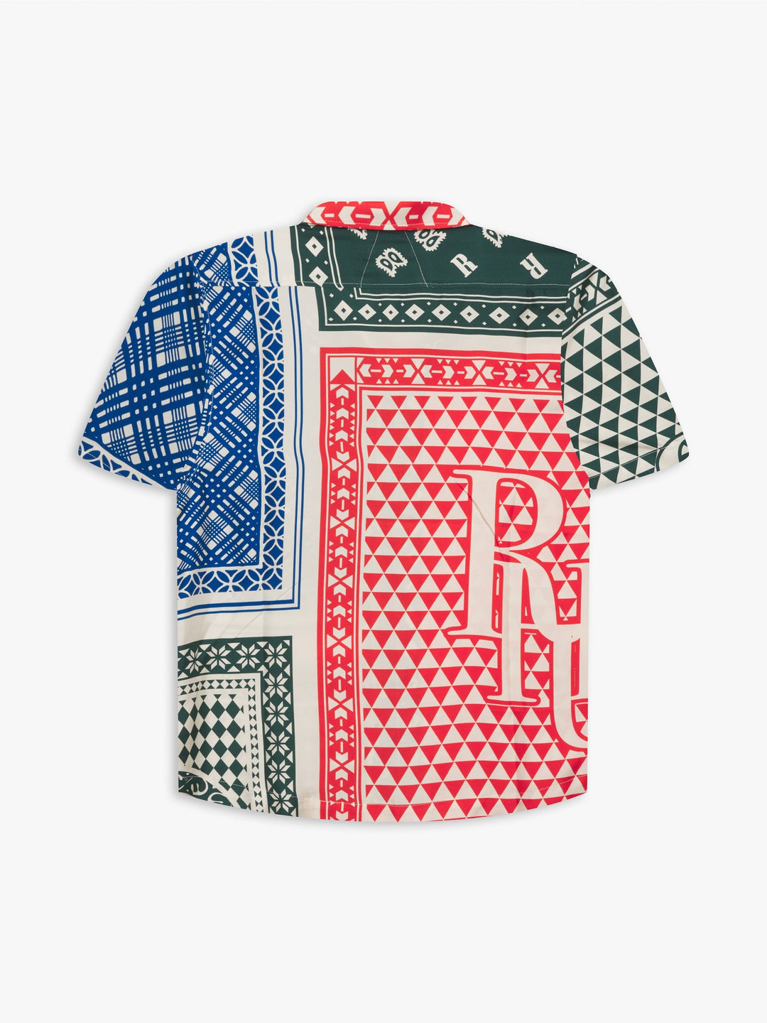 Rhude Silk Card SS Button Up - Multi