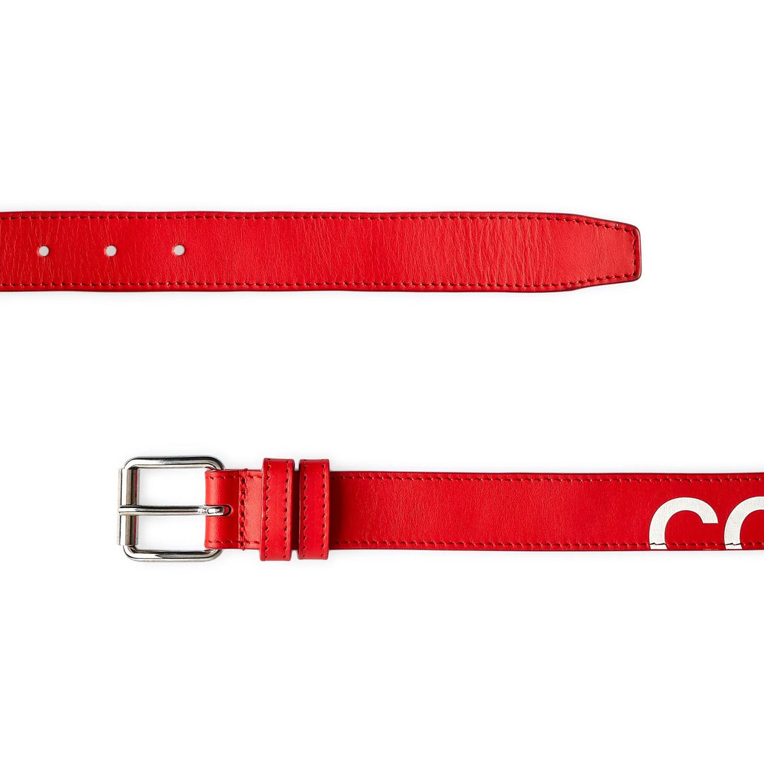 Comme Des Garcons Wallet Huge Logo Belt - Red - SA0911HL