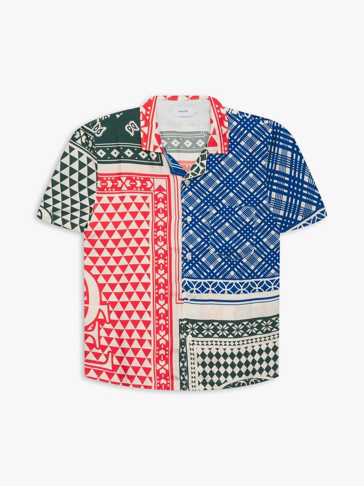 Rhude Silk Card SS Button Up - Multi