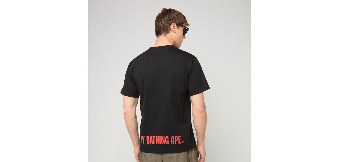 BAPE COLOR CAMO APE FACE TEE M BLACK