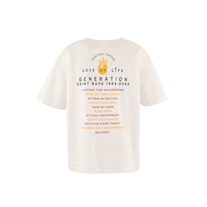 Saint Micheal  X Bape Generation SS Tee - White
