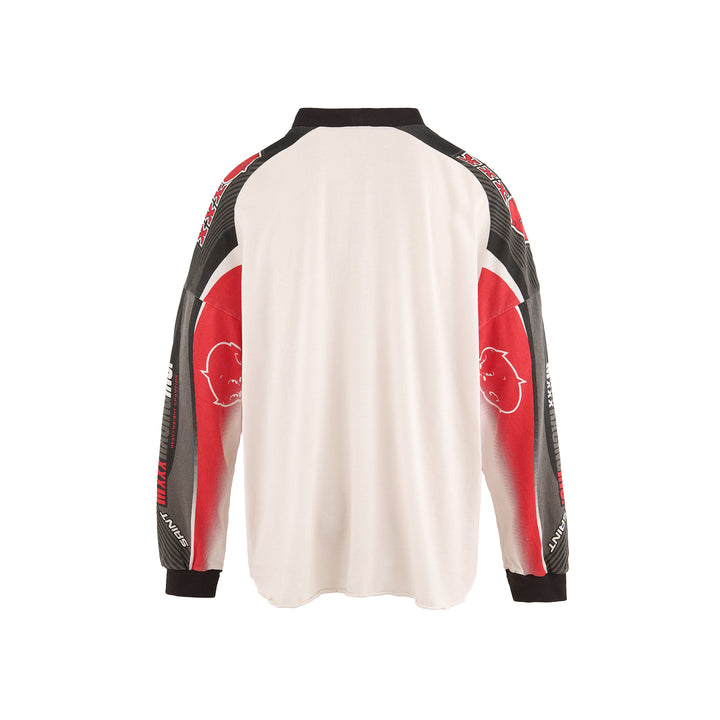 Saint Micheal Mortor Cycle LS Tee - White
