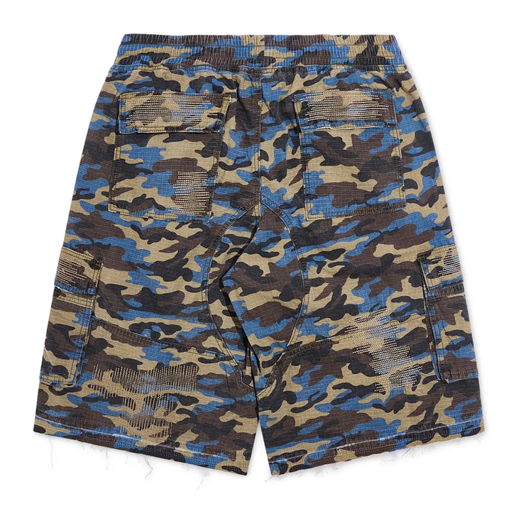 Diet Starts Monday Camo Ripstop Cargo Shorts - Blue (DSM-S26-003)