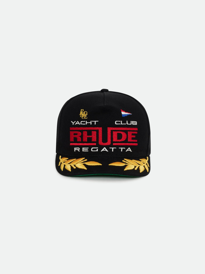 Regatta Club Hat - Black / White / Red 3172
