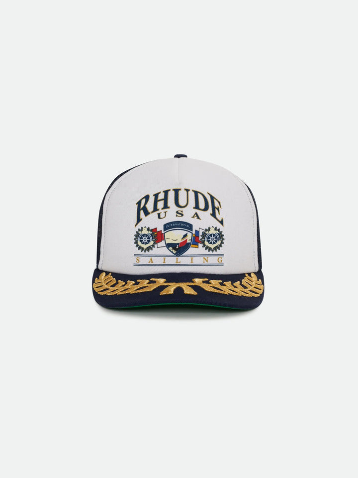 USA Sailing Icon Trucker Hat - Navy / White 3076