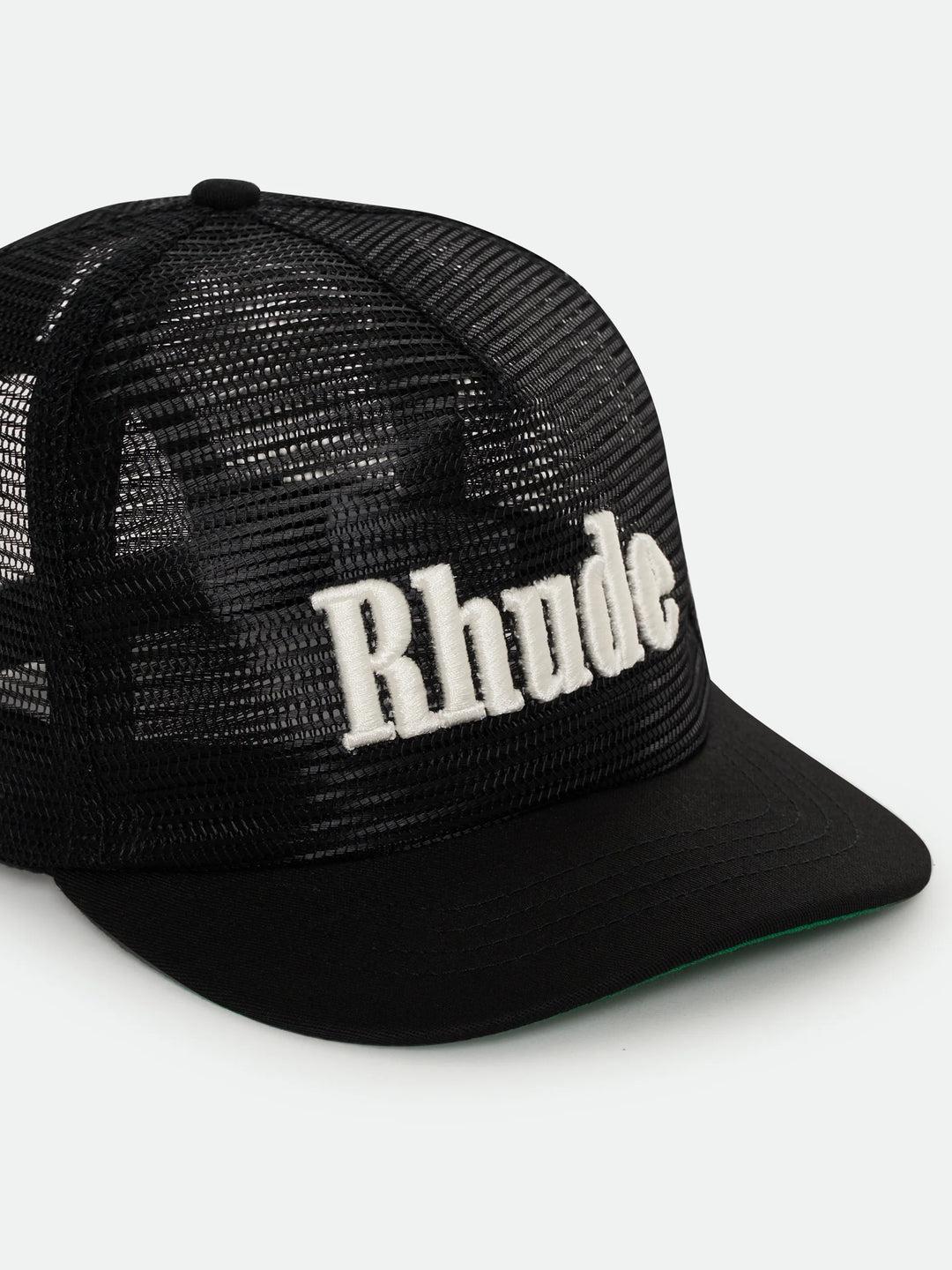 Rhude Logo Mesh Hat - Black / White 3028