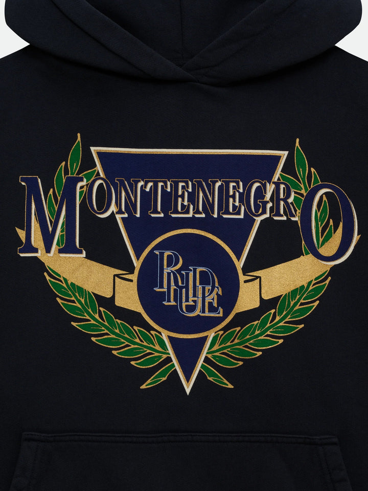 Montenegro Regatta Hoodie - Vintage Black/ Navy/ Green 6008