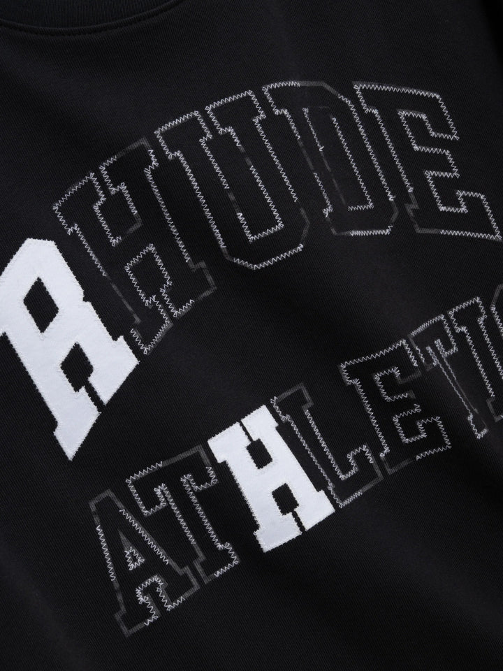 Rhude Athletic Tee - Vintage Black/ White 3167