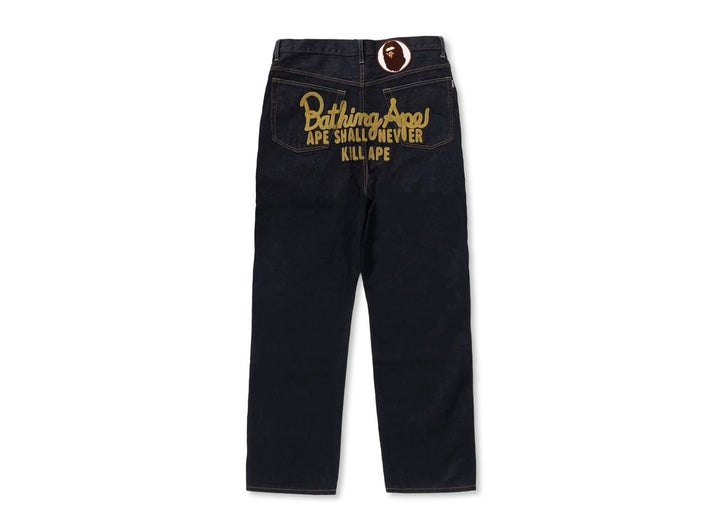 BAPE CHAMPION DENIM PANTS M INDIGO