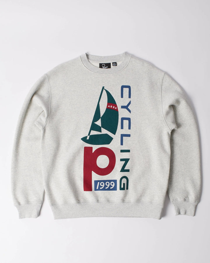 By Parra Sail Bike Crew Neck Sweatshirt - Heather grey