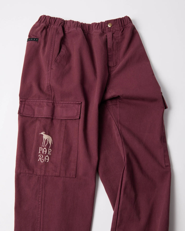 By Parra Pants Again Pants - Dark Burgundy