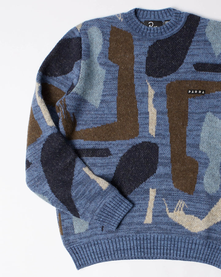 By Parra Detached Knitting Pullover - Blue