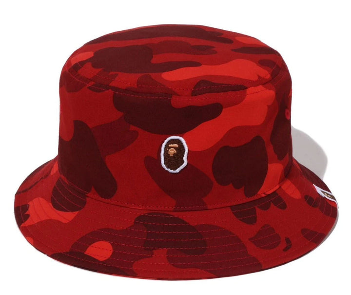 BAPE COLOR CAMO BUCKET HAT M RED