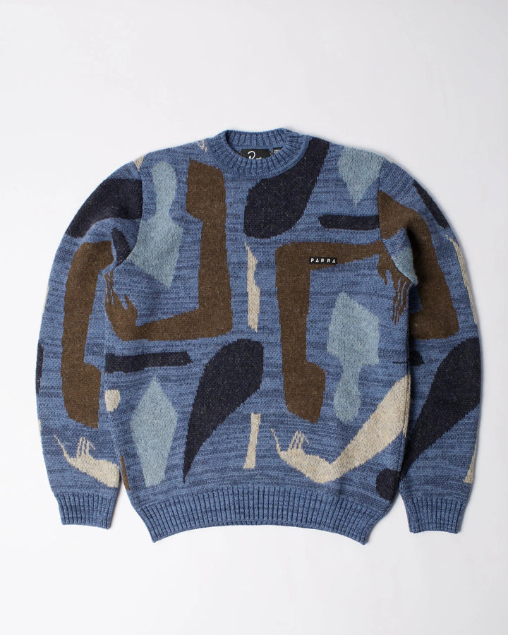 By Parra Detached Knitting Pullover - Blue