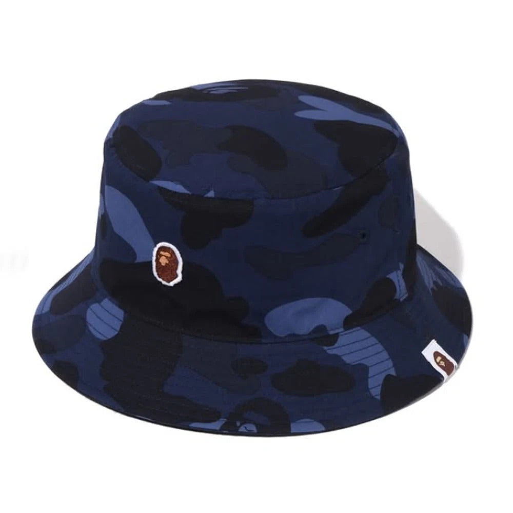 BAPE COLOR CAMO BUCKET HAT M NAVY