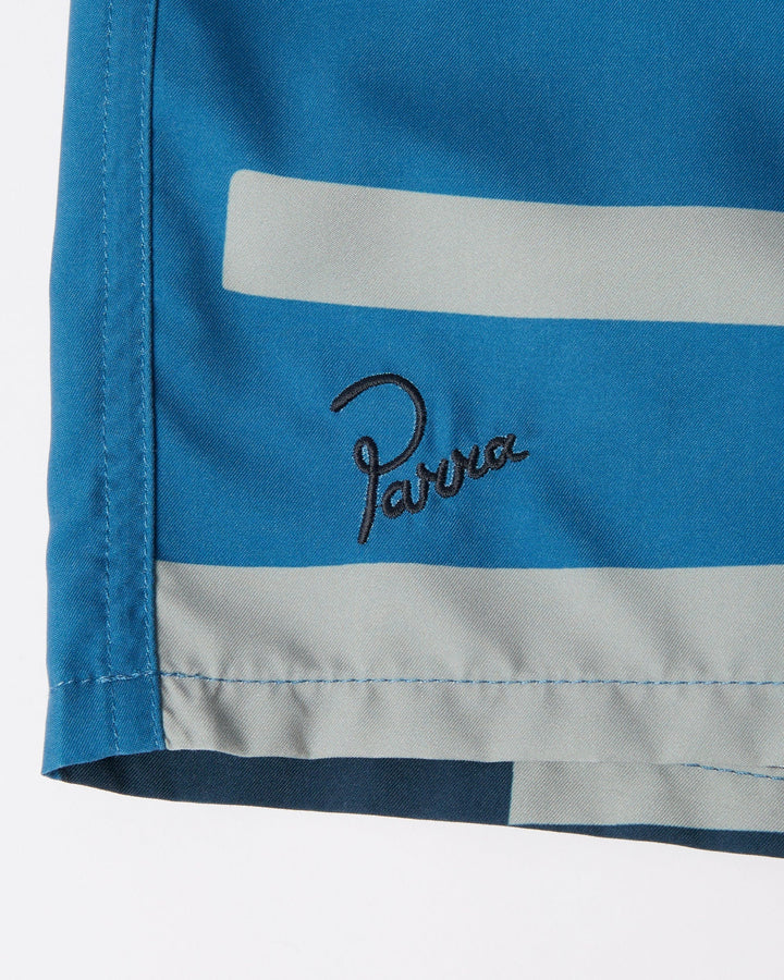 By Parra Vertical Forest Swim Shorts ­- Blue