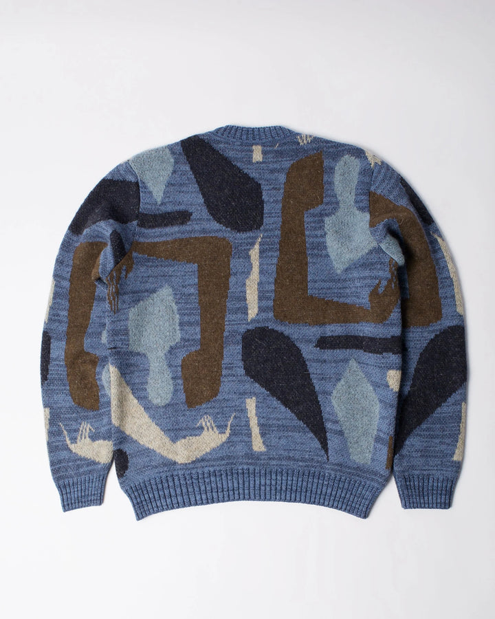 By Parra Detached Knitting Pullover - Blue