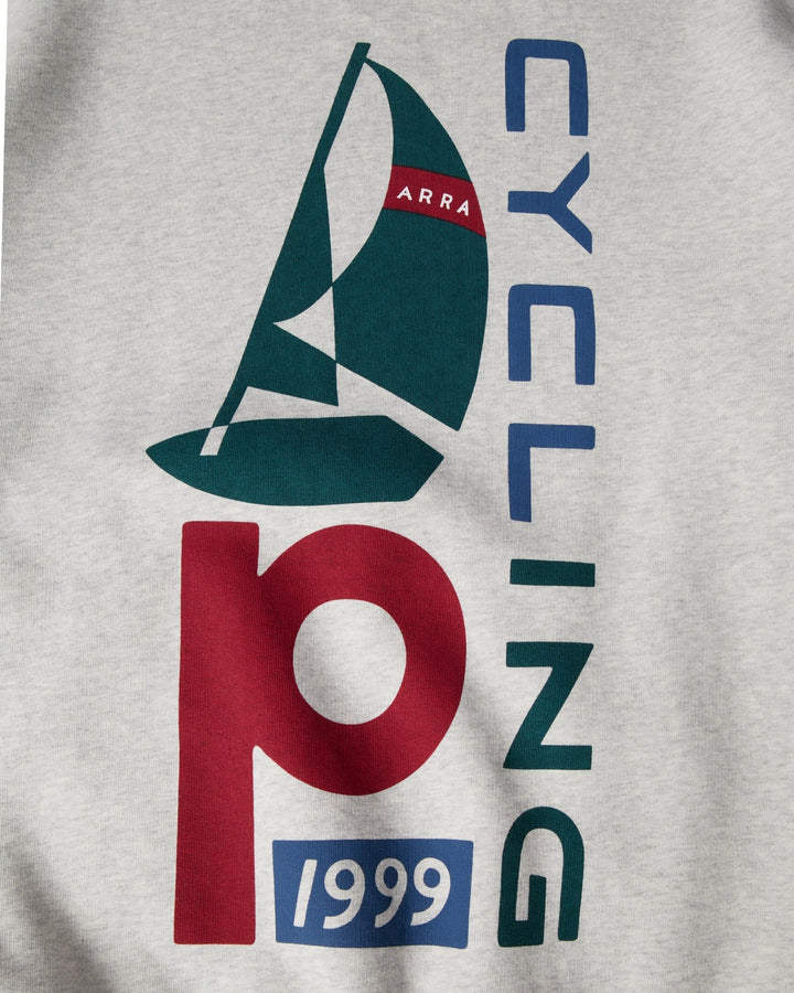 By Parra Sail Bike Crew Neck Sweatshirt - Heather grey
