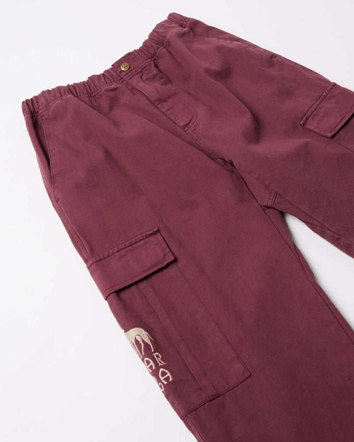 By Parra Pants Again Pants - Dark Burgundy