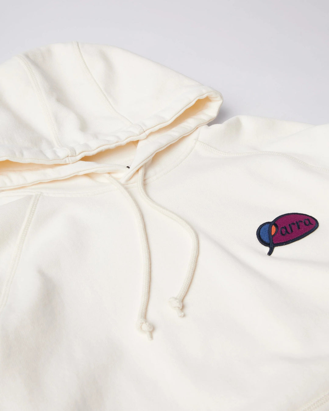 By Parra Circled Script Logo Hooded Sweatshirt - Off White