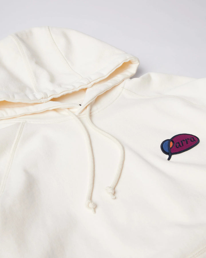 By Parra Circled Script Logo Hooded Sweatshirt - Off White