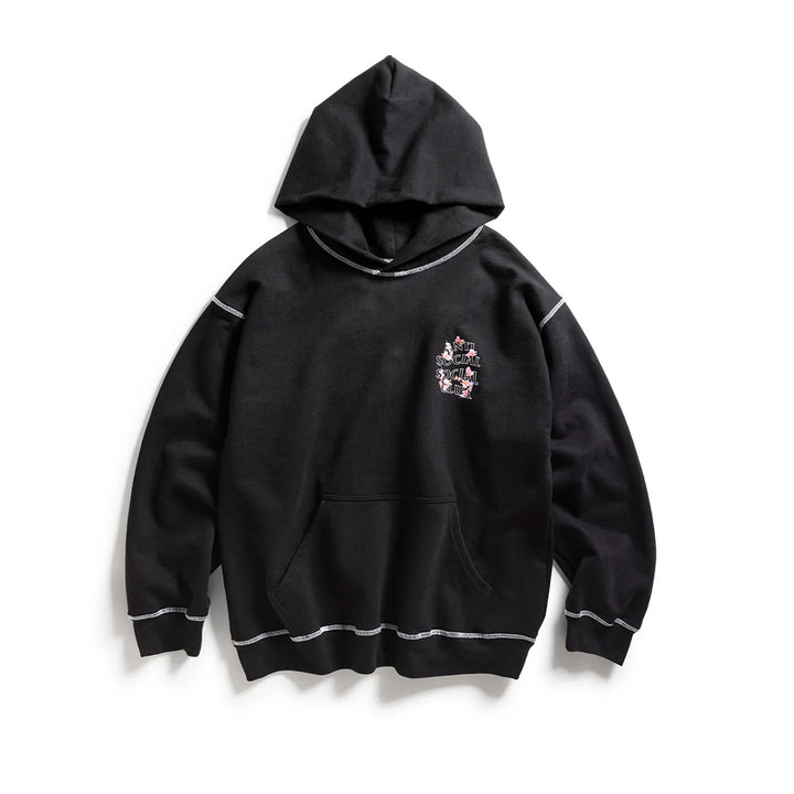 Anti Social Social Club CONTRAST STITCH HOODIE - Black