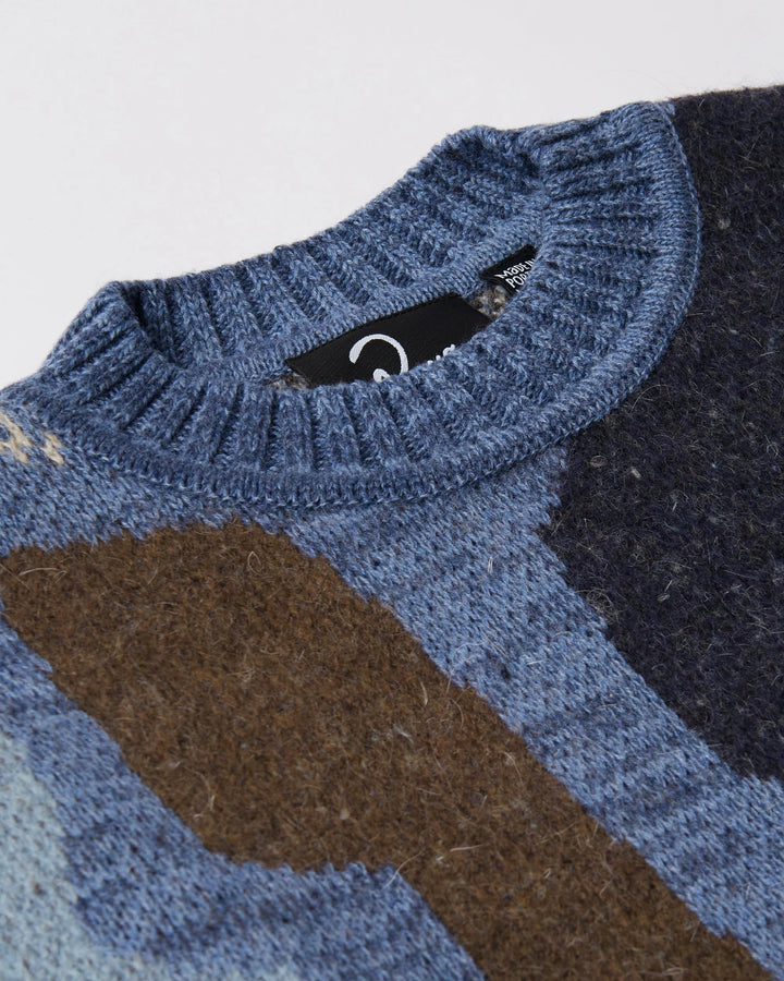 By Parra Detached Knitting Pullover - Blue