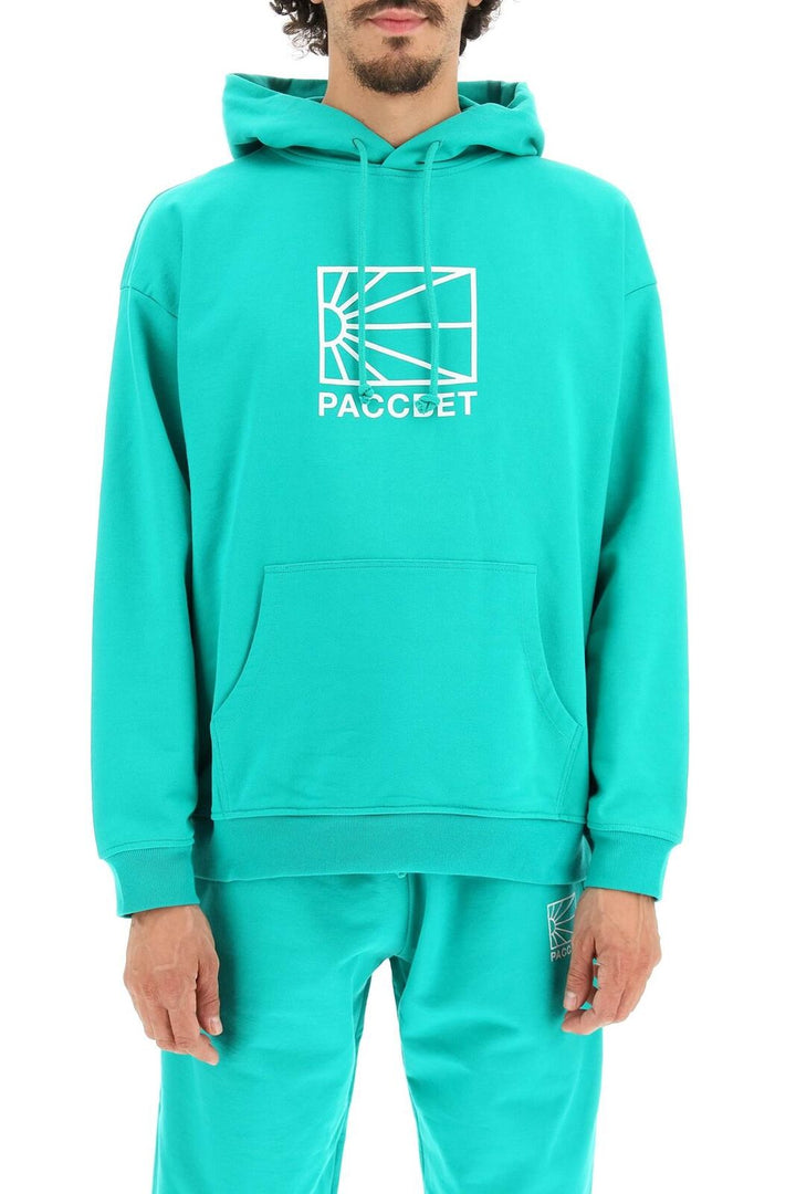 Rassvet Men Knit Big Logo Hoodie - Green