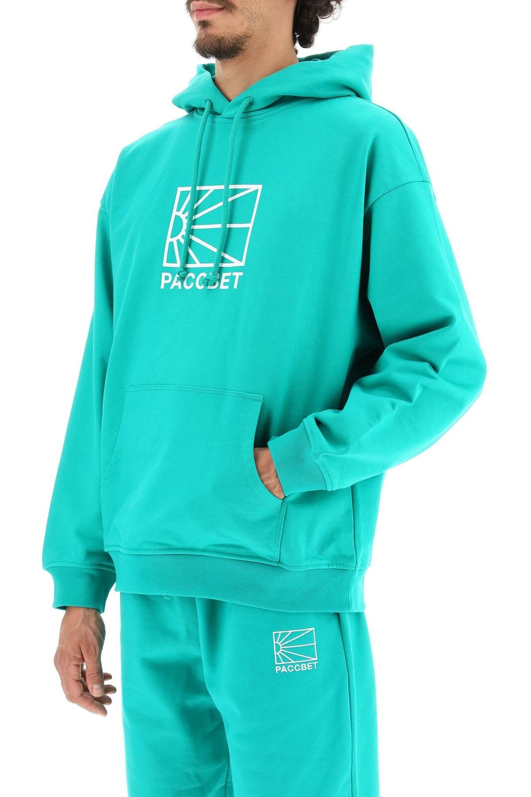 Rassvet Men Knit Big Logo Hoodie - Green