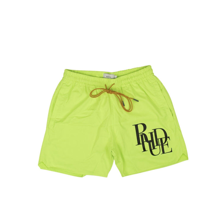 Rhude Logo Swim Trunks - Yellow