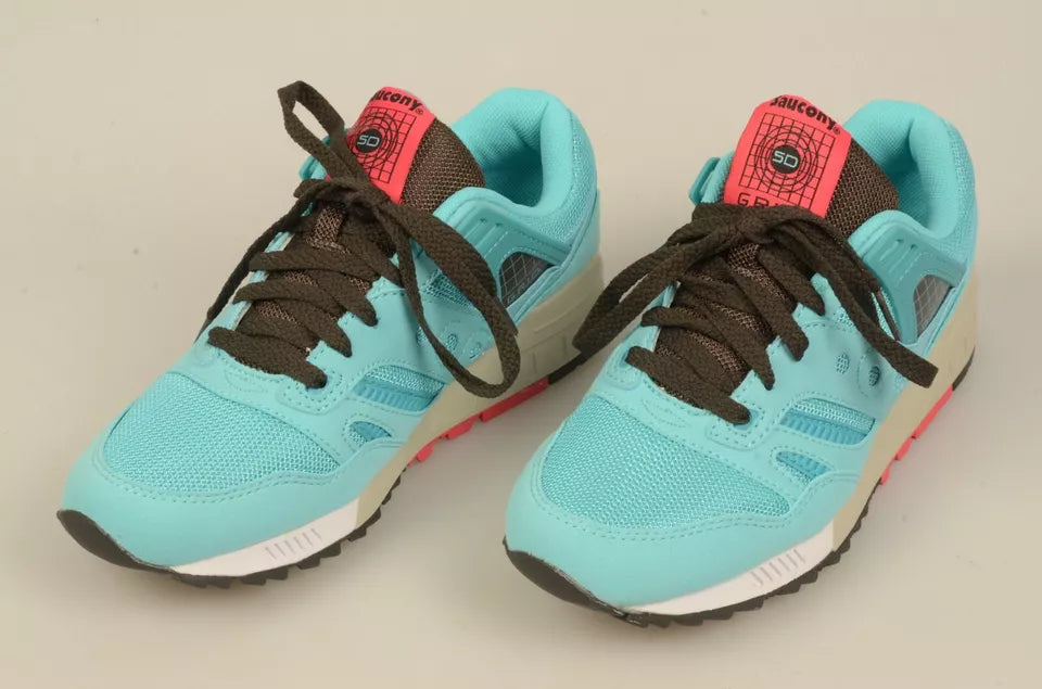 Saucony GRID SD2015 S70217-12 Teal White Red  Mens Sneakers
