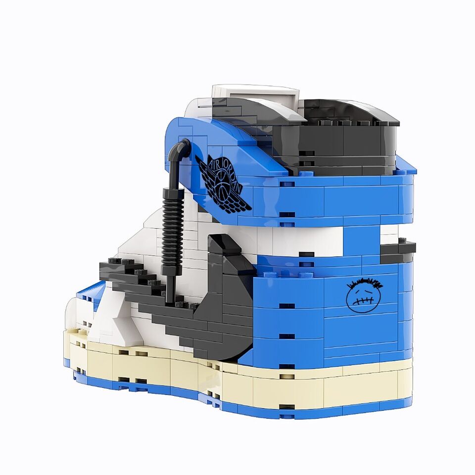 KICKSMINI TRAVIS SCOTT X FRAGMENT AJ1 HIGH Sneaker Bricks