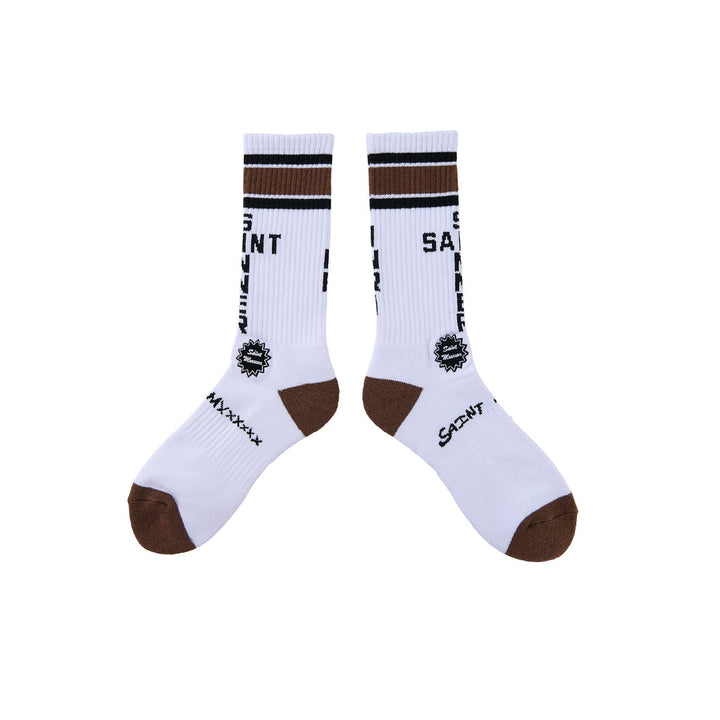 Saint Micheal Saint Sinner Socks - Brown