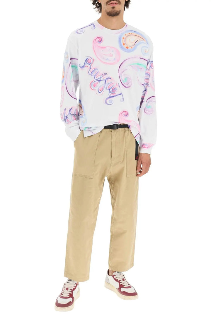 Rassvet Men LS Paisley T-Shirt Knit - White