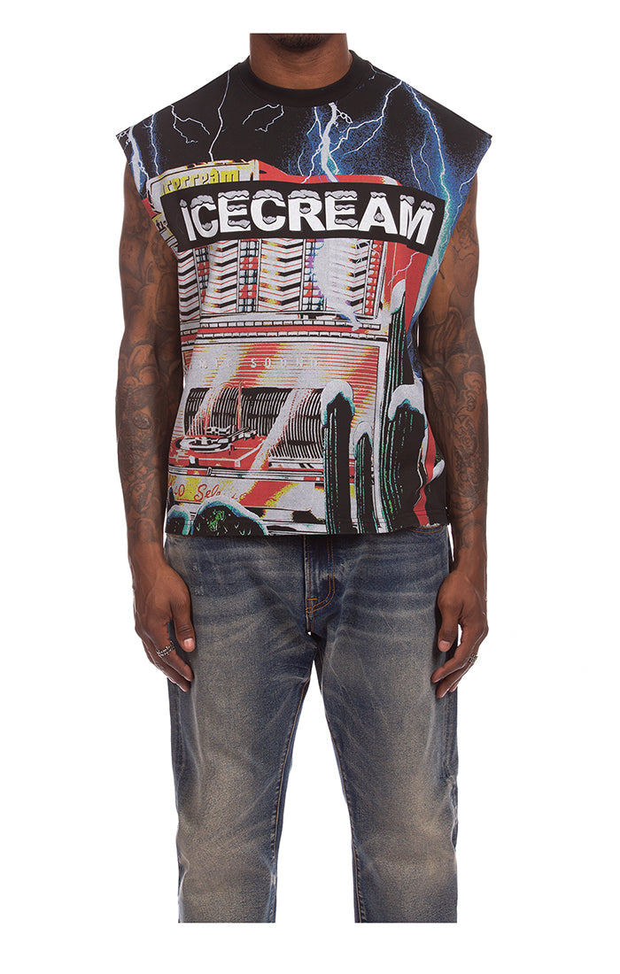 ICECREAM cherry bomb tank - black stripe