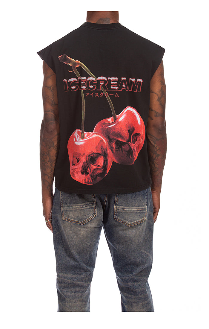 ICECREAM cherry bomb tank - black stripe