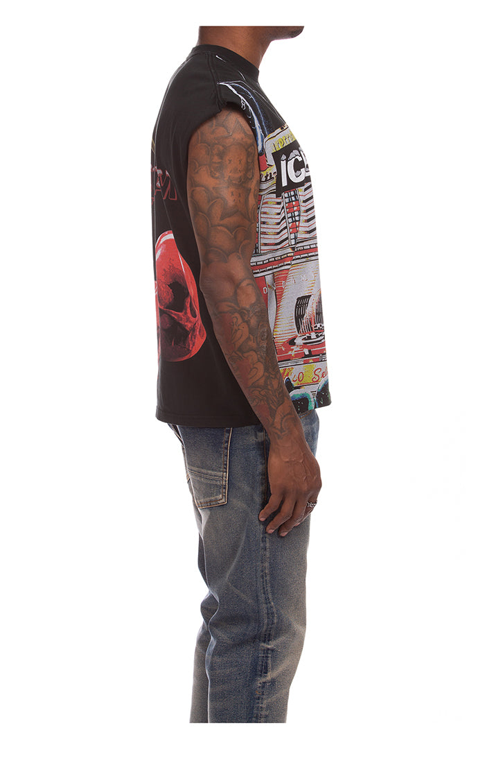 ICECREAM cherry bomb tank - black stripe
