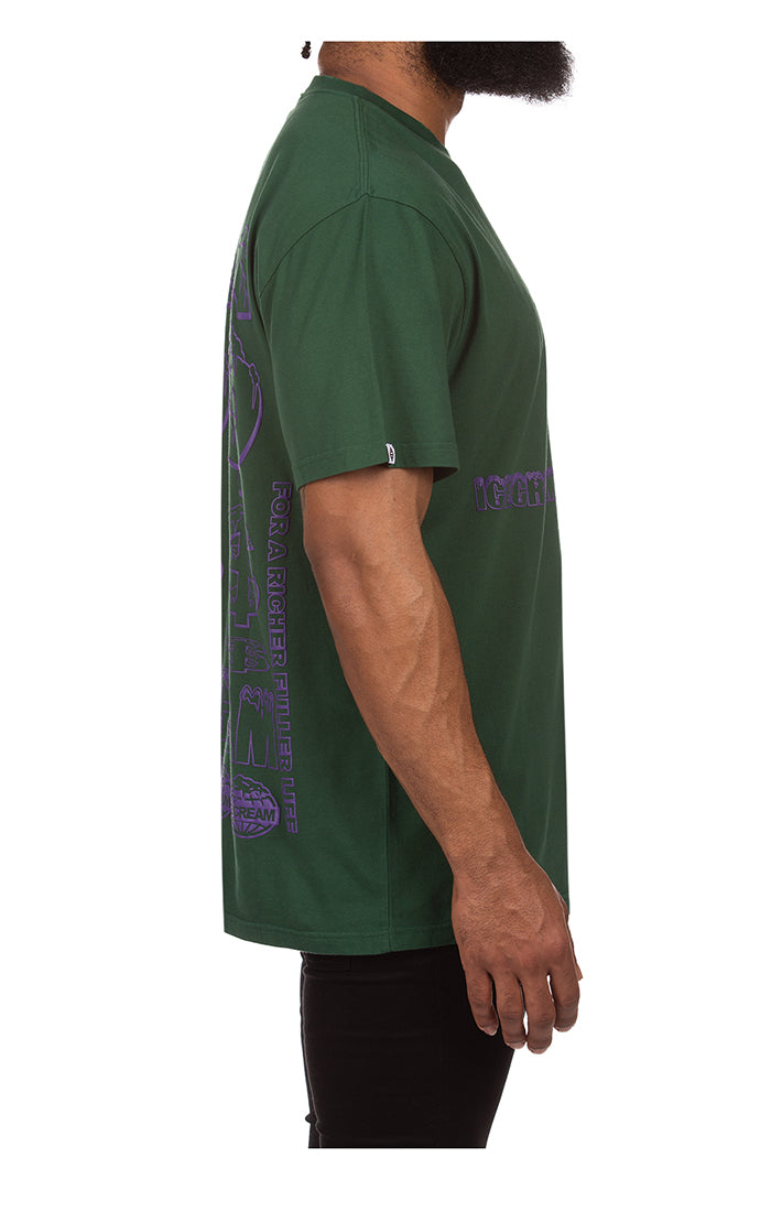 ICECREAM not for sale ss knit (oversized fit) - dark green