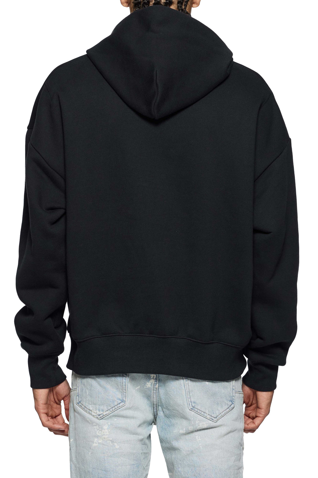 Purple Brand P401 Black HFHB126 HWT Fleece Po Hoody - Black
