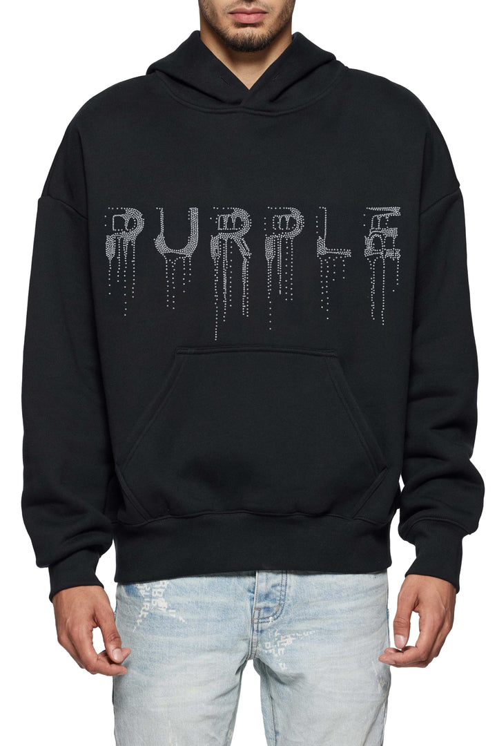 Purple Brand P401 Black HFHB126 HWT Fleece Po Hoody - Black