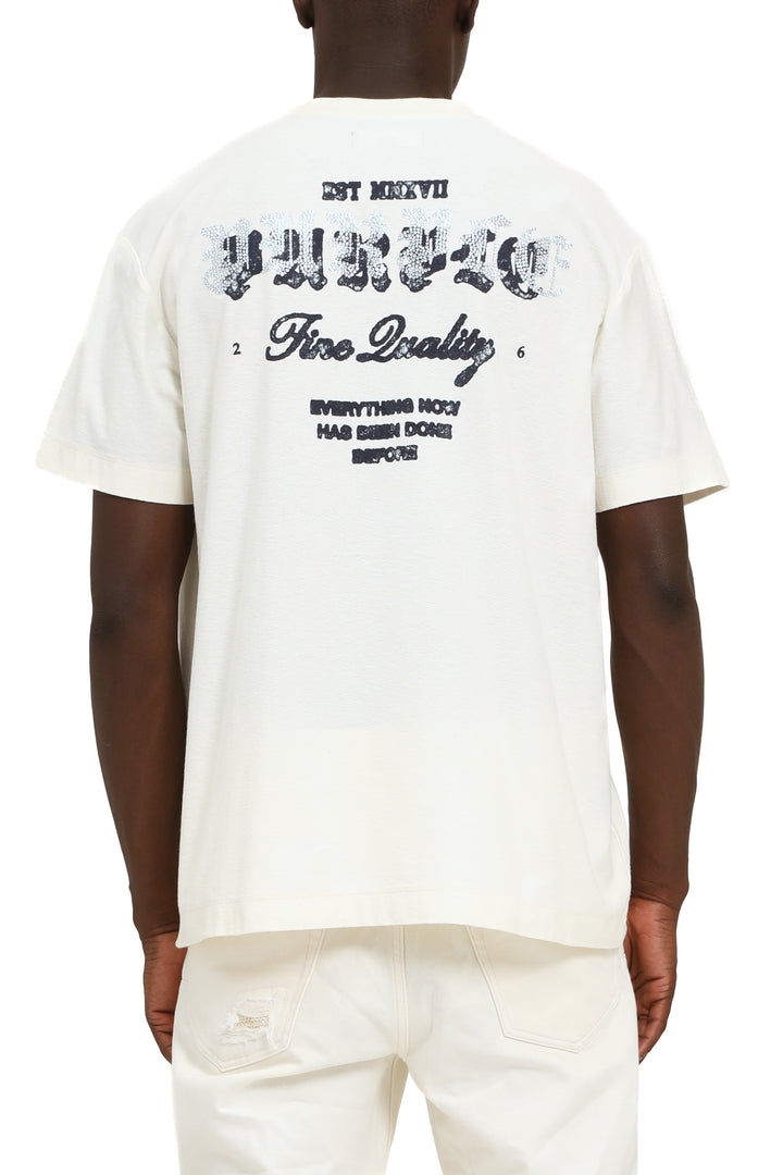 Purple Brand P104 Off White TWSC126 Textured Jersey SS Tee - Off White