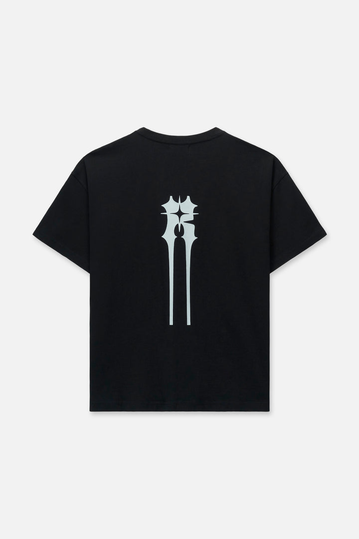 RTA Bastien Pocket Tee - Black Spiked R