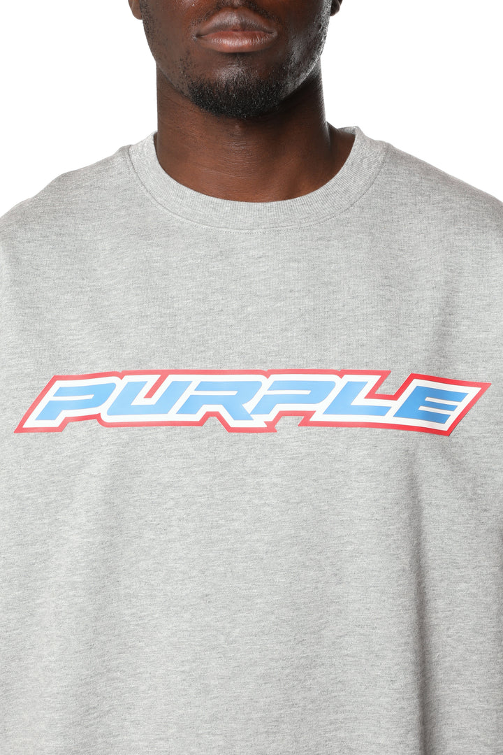 Purple Brand Slub Cut Off Muscle Fleece - Grey