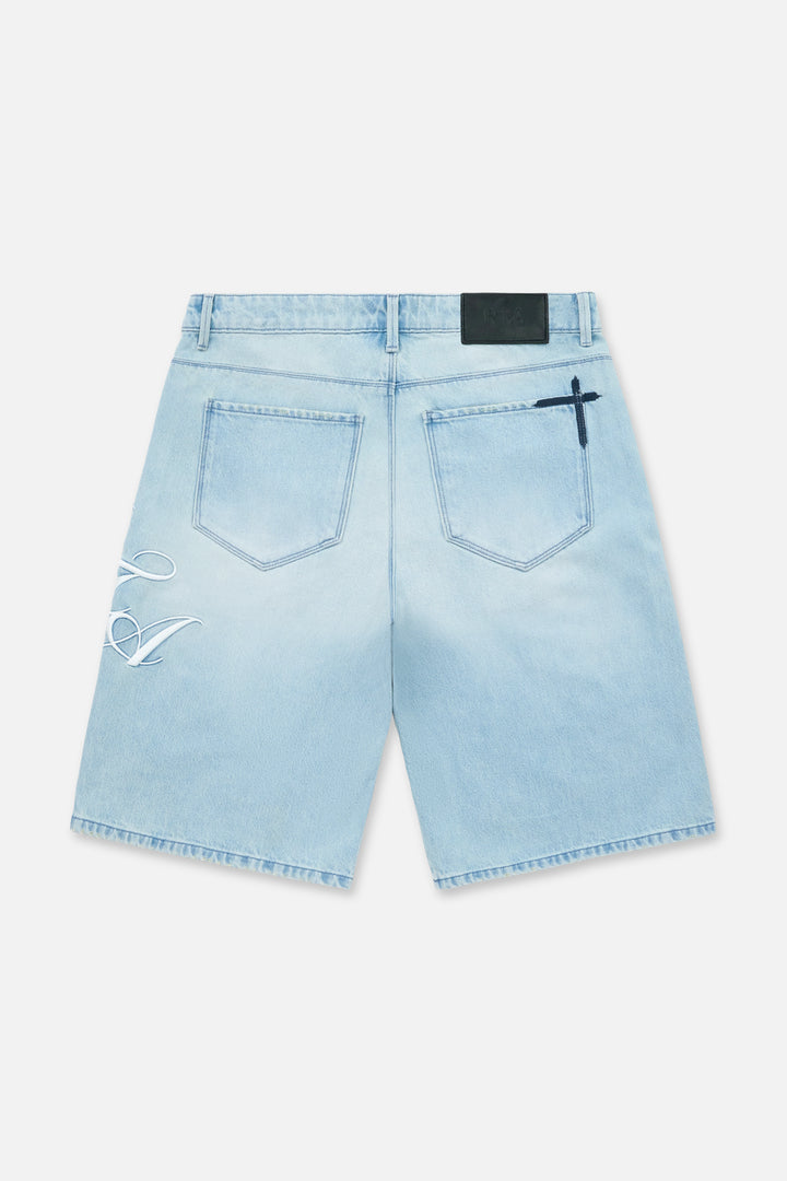 RTA Gustavo Bermuda Short - Soft Horizon Cursive
