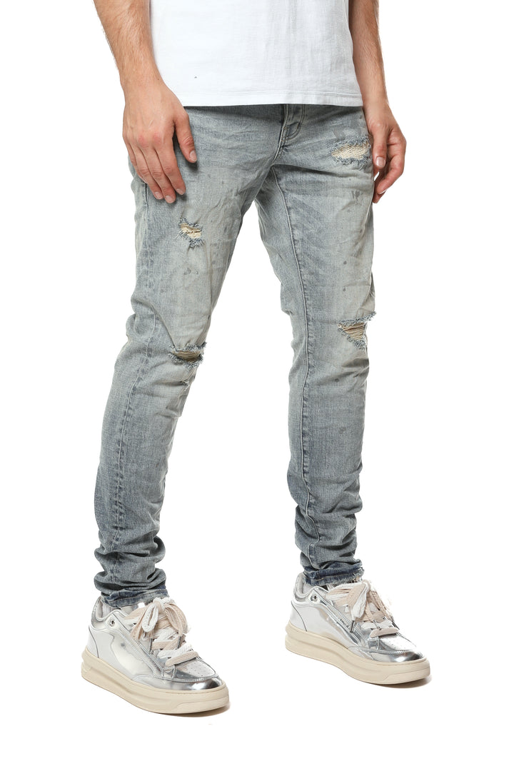 Purple Brand P001-CRLR525 Worn Indigo Reflective Paint