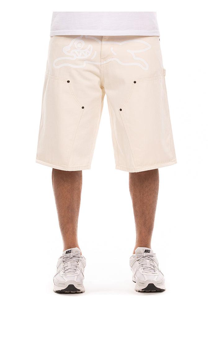 ICECREAM choco twill short - antique white