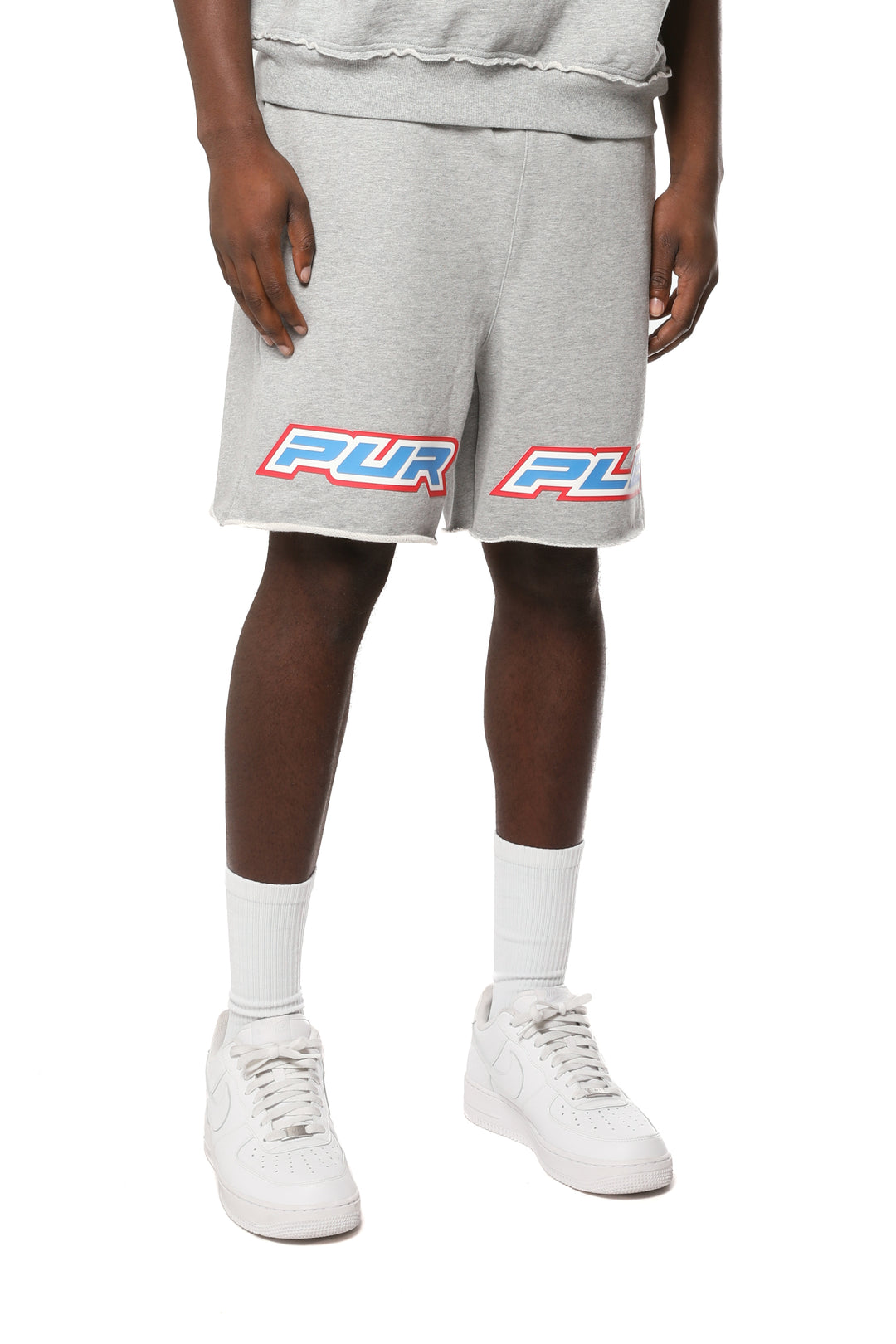 Purple Brand Midweight Fleece Po Shorts - Grey